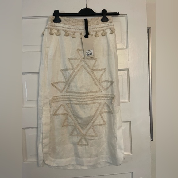 GOOP x JOHANNA ORTIZ “Ancestral Celebrations Midi Skirt- Ecru” - Picture 6 of 8